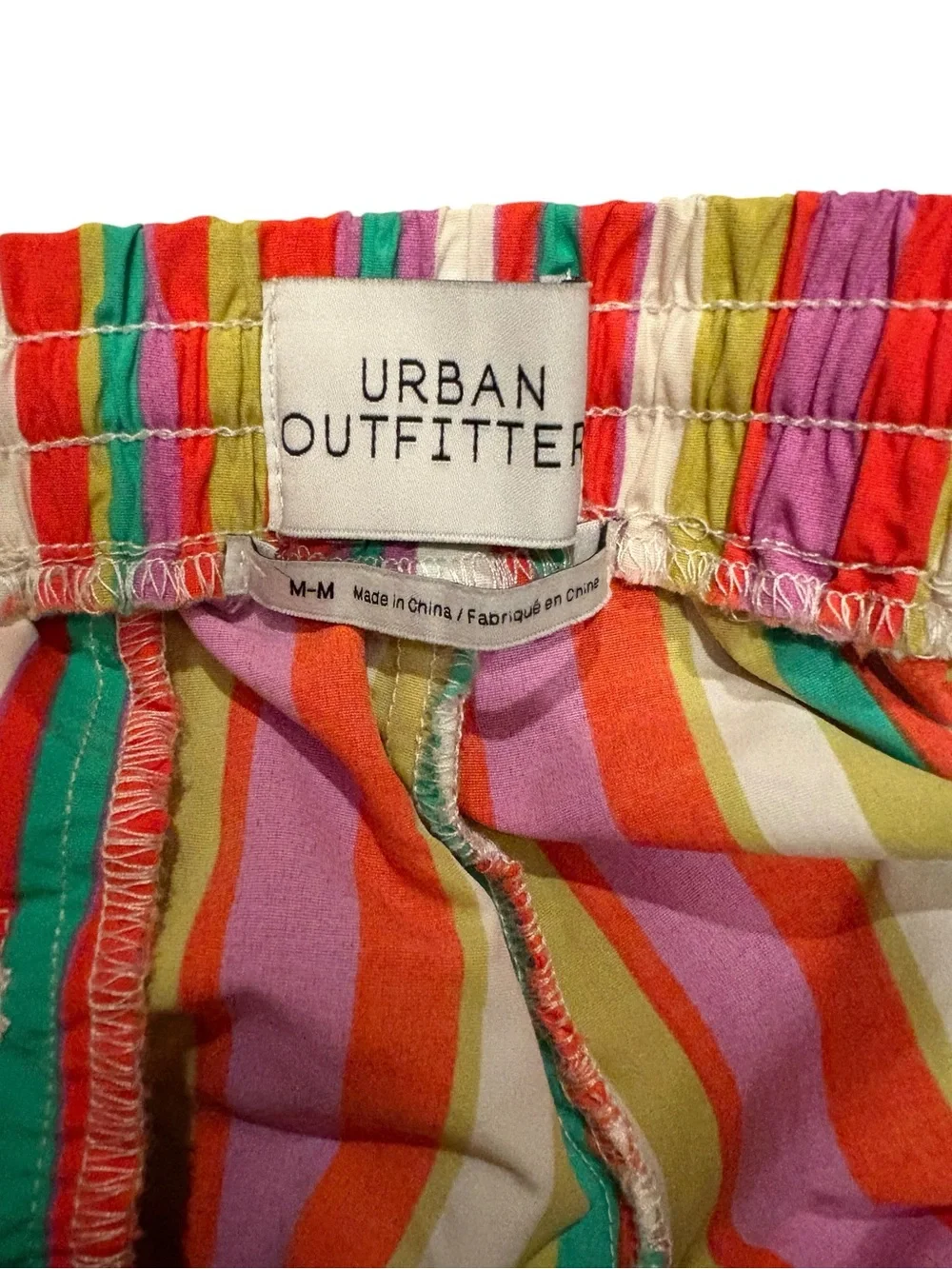 Urban Outfitters Rainbow Striped Shorts Size Medium